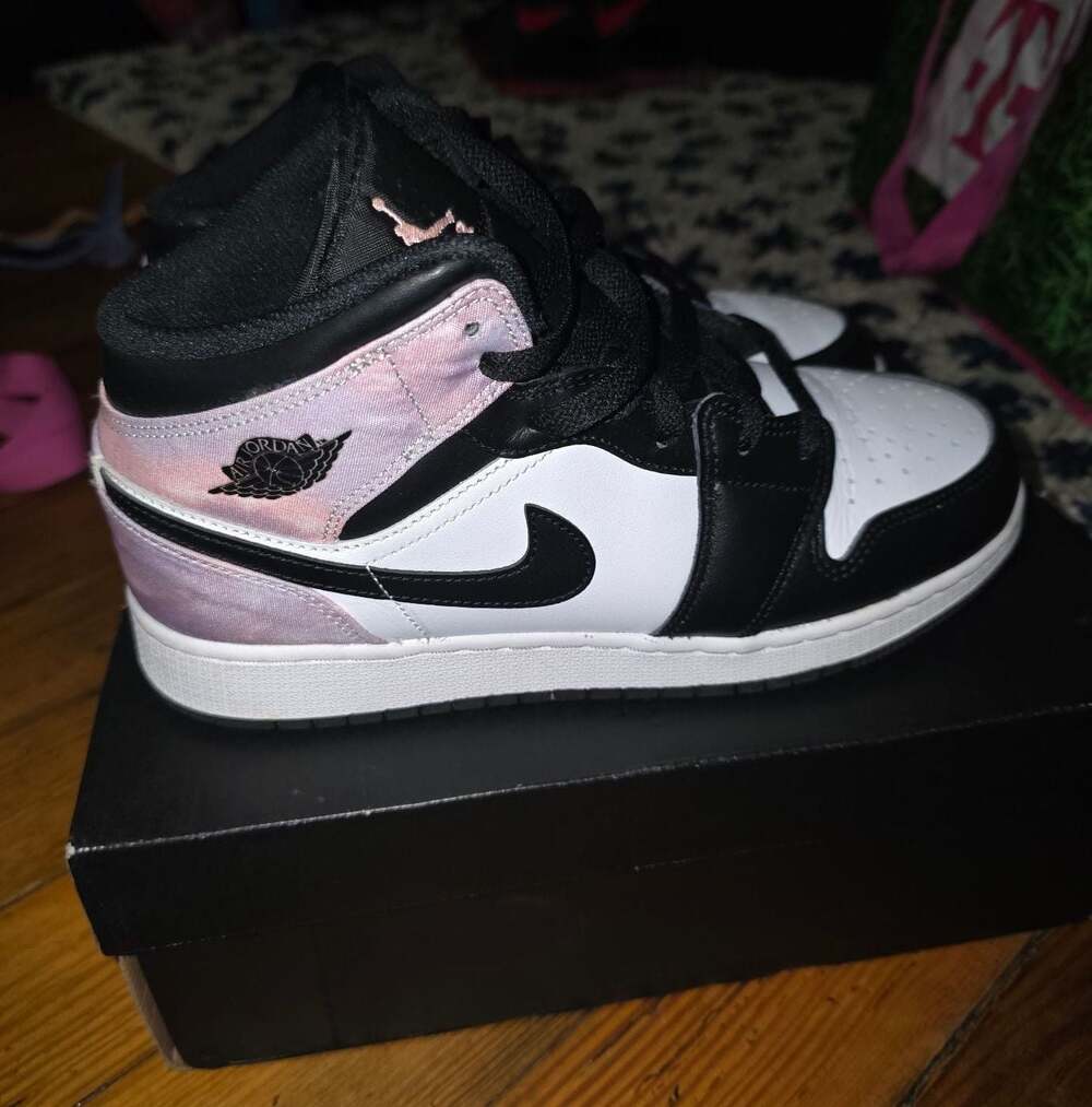 Nike Air Jordan 1 Mid SE (GS) 'Zen Master' Tie-Dye